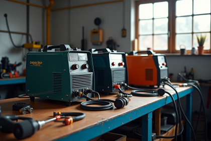 Atelier de soudure moderne avec machines et accessoires