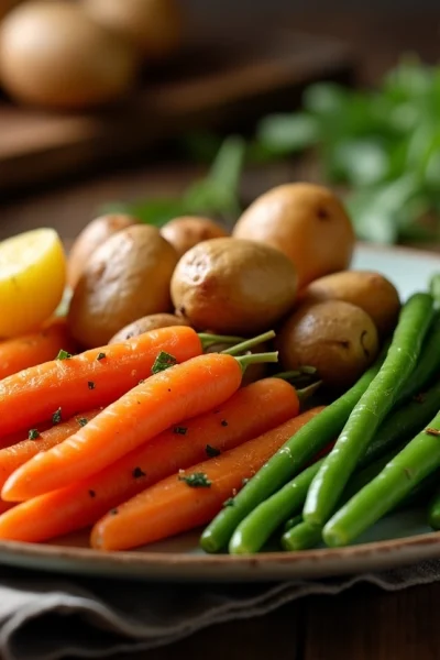 Quels légumes servir avec une palette à la diable ?