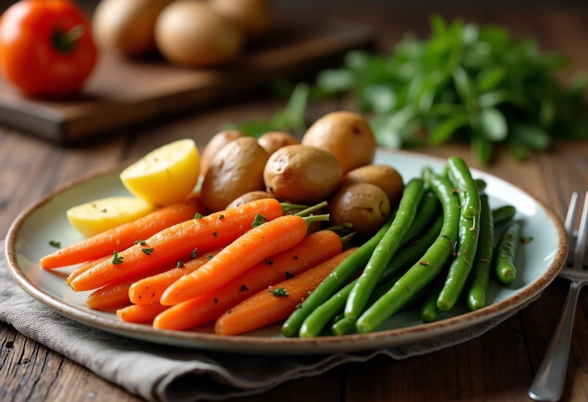 Quels légumes servir avec une palette à la diable ?